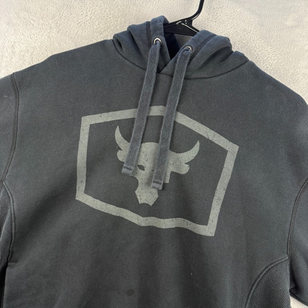Under Armour Project Rock Hoodie Mens Medium Black Hooded Sweatshirt
